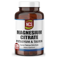 Ncs Magnezyum Sitrat Potasyum Taurin İçeren Takviye Edici Gıda 120 Tablet