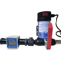 24 Volt Mazot Aktarma Pompası & K24 Dijital Sayaç Seti Litre Ölç