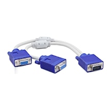 Vga Y Çoklayıcı Kablo 2 Çıkışlı 30 Cm Hdx7753 Evimdeyokyok
