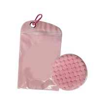 Suntek Kum Temizleme Torbası Fırçası Cilt Dostu Plaj Pembe Pembe