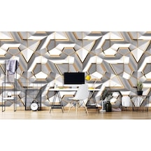 3 Boyutlu  Geometrik Desen Duvar Kağıdı