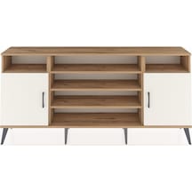 Arges Konsol 5 Raflı 2 Kapaklı 176x30x83 Çam-aytaşı/çam Aytaşı/çam