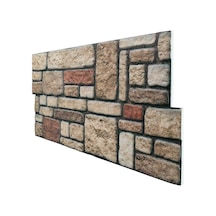 5 Adet X Karma Taş Desenli 3D Strafor Köpük Duvar Kaplama Paneli (446785880)