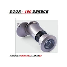 Door Uzun Kapı Dürbünü Çelik Kapı Dürbünü 11cm 25mm Saten Renk