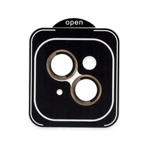 Mey İthalat Apple iPhone Uyumlu,  13 Pvd Metal Kamera Lens - Gold