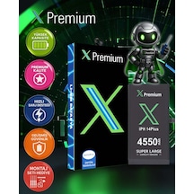 Xpremium Apple Uyumlu iPhone  14 Plus Batarya Pil Süper Yüksek Kapasiteli Güçlendirilmiş 4550 Mah