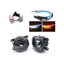Citroen C1 2005-2012 Led Xenon Sis Farı + Far Üstü Kayan Led Seti