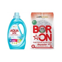Aquabor Sıvı Çamaşır Deterjanı Renkliler İçin 33 Yıkama + Boron Toz 4 Kg Beyazlar İçin 26 Yıkama 85360859