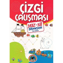 Yaz-Sil Çizgi Çalışması Bitmeyen Yazı Defteri