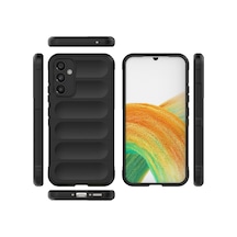 Samsung Galaxy  Uyumlu,  M34 5g Kılıf Optimum Silikon - Siyah