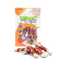 Wooc Kuzu Eti Sargılı Kalsiyumlu Kemik Köpek Ödül Maması 75 Gr