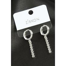 Çubuk Zirkon Taşlı Küpe-sarı N145 çok renkli