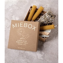 Enerji Başlangıç Seti: Palo Santo Tütsü - Balmumu Mum - Adaçayı Tütsü Demeti