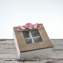 Ahşap Çok Amaçlı Saklama Kutusu/organizer 15x15 Ln648