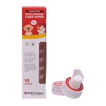 Popitclean Evcil Hayvan Kedi & Köpek Çok Amaçlı Bakım ve Temizleme Mendili