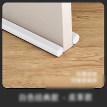 Sunshine011 Beyaz Pvc Kapı Rüzgarlığı - Su Geçirmez, Rüzgar Ve Ses Önleyici, Yeniden Yapışkanlı Beyaz