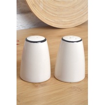 2'li Seramik Tuzluk & Biberlik Siyah