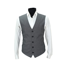 Mentor Regalo Erkek Yelek V Yaka Siyah Desenli 50581