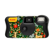 Kodak Funsaver Flash Chrismes 39 Poz Özel Seri Sınırlı Üretim Tek Kullanımlık Analog Fotoğraf Makinesi Çok Renkli