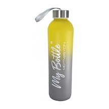 Renkli 750 Ml Motivasyon Cam Su Matarası Hk2707 001