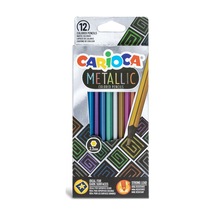 Carioca Metalik Kuru Boya 12'li 124-Pembe