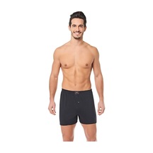 Seher 2 Adet Siyah Renk Penye Boxer Siyah