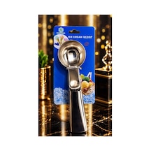 Dondurma Kaşığı Metal Mandallı Metalik