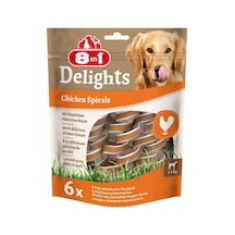 8in1 Delights Chicken Spirals Tavuklu Burgu Ödül 6 Lı