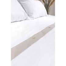 Dave Gri Sedef Düğmeli Çift Kişilik Nevresim Takımı 200x220 4 Yastık 5042 200 X 220 Gri 0