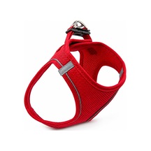 Nefes Alan Kumaş Air Mesh Kedi Köpek Göğüs Tasması Xx Small 28x32 Cm Kırmızı