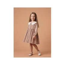 LC Waikiki Alıta Cıty Farkıyla Lcw Kids Bej Ekose Kız Çocuk Elbise Bej - 928242516 Bej