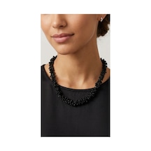 Siyah Boncuklu Tasarım Pinterest Kolye Kararmaz Hediye Kutulu Kadın Kolye Siyah - 905263326 Siyah