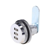 Kod Kilidi Kodlu Çekmece Dolap Kilidi Dijital Mekanik Çinko Alaşımlı 3 Haneli Kombinasyon Kodu Dolap Dolap Çekmece Posta Kutusu 0,5-10 Mm