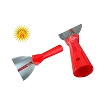 Feyza Yapı Plastik Saplı Metal Spatula Sıva Duvar Macun Boya Kazıma Ispatulası 12 Cm Takılabilir Sap