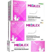 Reflex Medilex Pembe Muayene Eldiveni 100'lü S