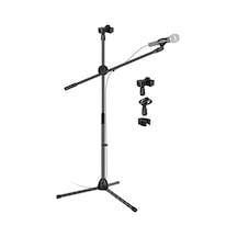 Coverzone 180cm Maksimum Uzunluk Mikrofon Standı Multi Fonksiyonel 2in1 Microphone Katlanabilir Açısı Ayarlanabilir Çok Renkli