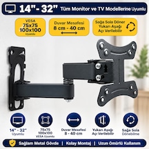Eranura 22-24-27 İnç Ofis Monitörleri İçin Ergonomik Hareketli Stand