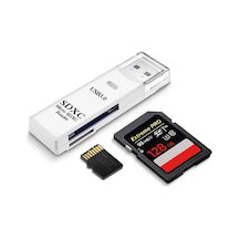 Foxyn FXN-143 TF-SD-USB 3.0 Bellek Kart Okuyucu Beyaz