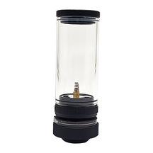 Mufunye Açık Hava Mum Işığı - Gaz Alevli Lamba Tabanı - Siyah Çok Renkli