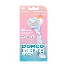 Dorco Everjoy 6 Bıçaklı Kadın Sistem Tıraş Makinesi 1 Sap + 1 Başlık