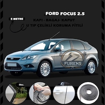 Ford Focus 2.5 Oto Araç Kapı Koruma Fitili 5 Metre Parlak Siyah Renk