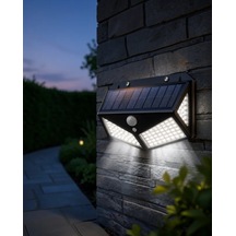 Astraltech Güneş Enerjili Duvar Lambası 100 Led Su Geçirmez