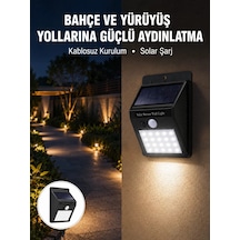 Kablosuz Solar Led Lamba Bahçe Veranda Merdiven Işığı Otomatik Aç-kapa Sensörlü Yeni Nesil
