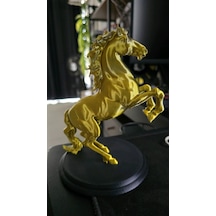 15cm Şaha Kalkmış At Figürü 15 Cm Gold Renk Modern Ev Dekorasyon Aksesuarı
