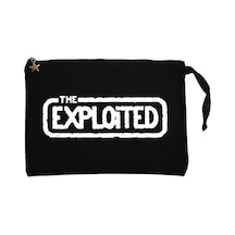 The Exploited Logo Siyah Clutch Astarlı Cüzdan / El Çantası Siyah
