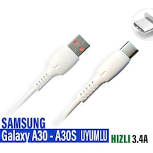 Samsung Uyumlu A30 Şarj Kablosu A30s Şarj Cihazı Kablosu 20w Hızlı Şarj