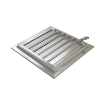 Winlüx Eloksallı Alüminyum Banyo Menfezi Parlak Gri