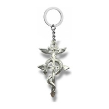 Snake And Cross Unisex Anahtarlık İnanç, Koruma Ve Dönüşüm Temalı Tasarım
