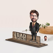 Bk Gift Kişiye Özel 3d Kabartma İsimli Baba Karikatürlü Ahşap Biblo-9, Babaya Hediye, Babalar Günü Hediyeleri Kobitmeyen138197 Bk Gift