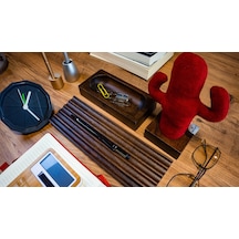 KAYIGO Woody Üçlü Ofis Seti Koyu Kahverengi